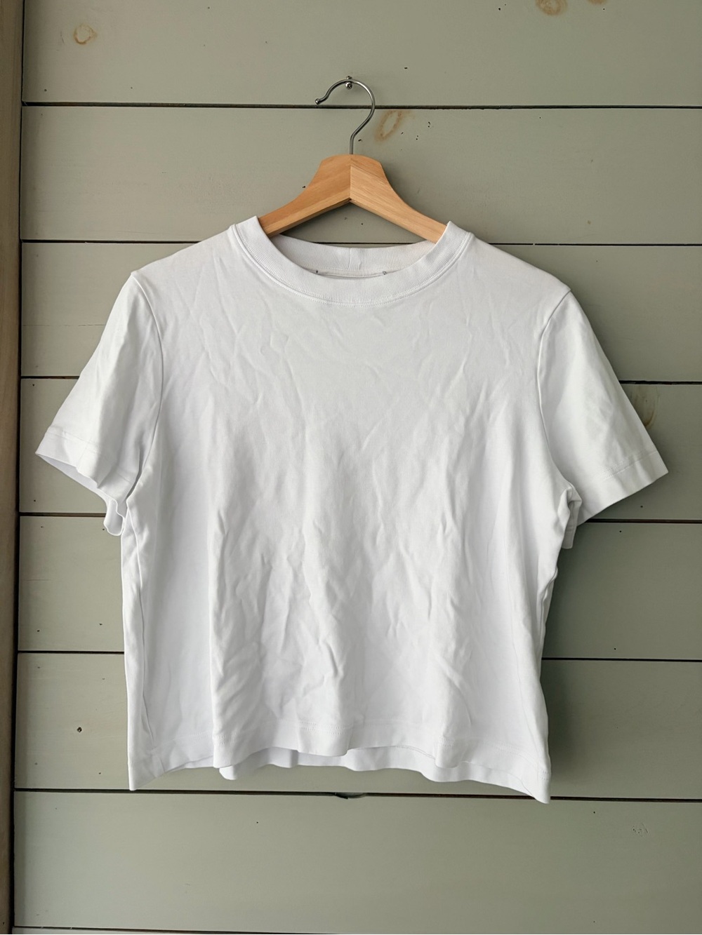Unbranded Made in Portugal 100% Cotton White Crewneck T-Shirt L